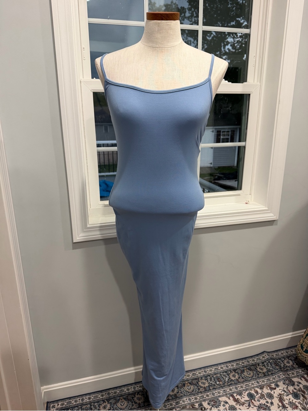 SHEIN Light Blue Maxi Slip Dress